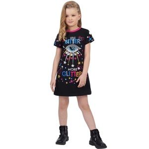 CHOUPETTE - EUC GIRL’S SIZE 6 BEDAZZLED DRESS